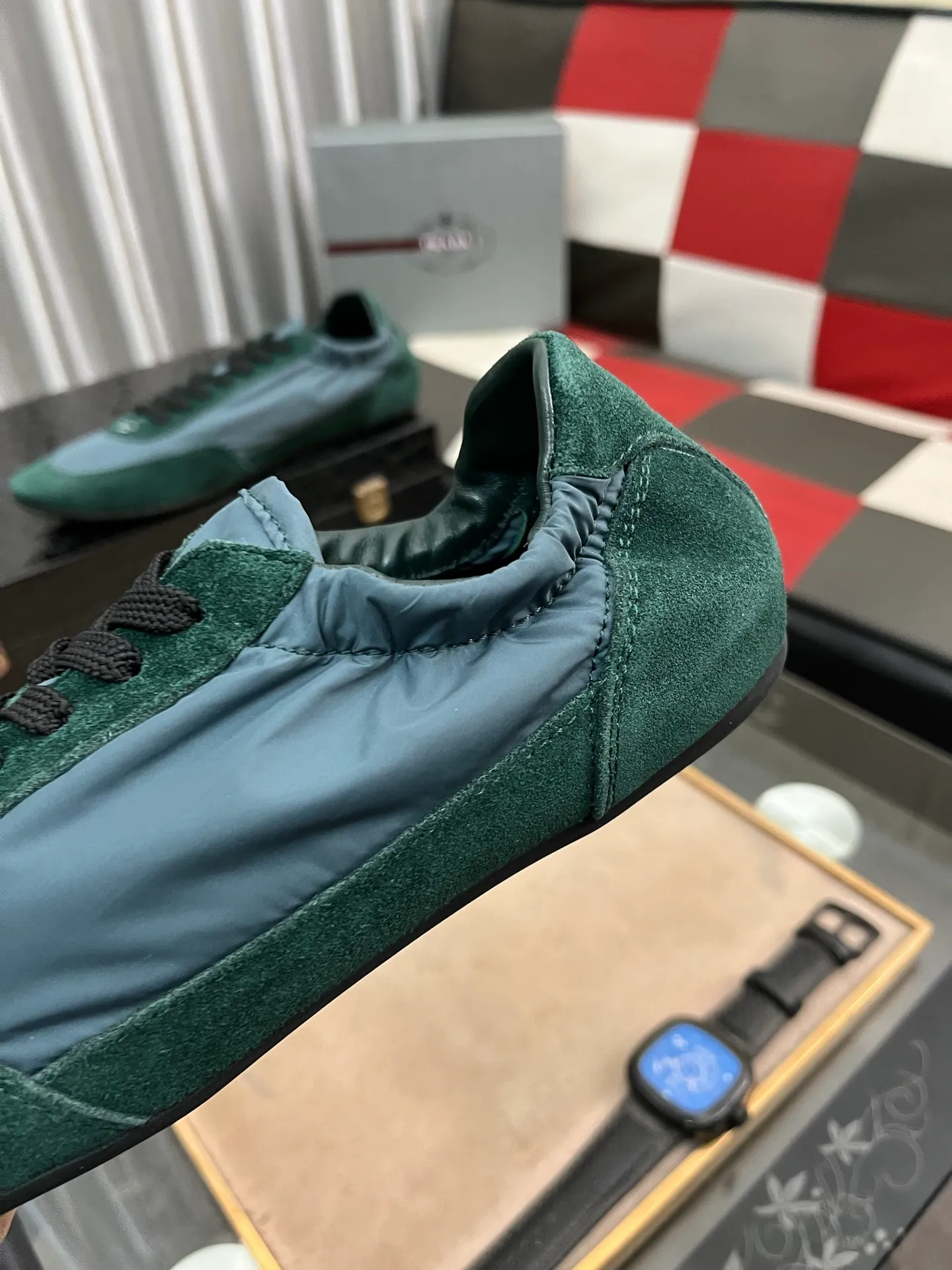 Men's shoes 💰500⌚️⌚️【PRADA】Prada - high-end quality original order 🔍🔍🔍 casual sports shoes - Upper: 🔝Nappa calfskin, brand high mercerized canvas, shoe body brand metal fasteners, tongue silk screen brand logo - Lining: water-dyed cowhide - Outsole: ultra-light TPU foam; molded outsole -Ultra-high quality control and fine workmanship: outstanding (high-end, extravagance, class) -Size: 38-446️⃣colors available